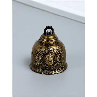Набор колокольчиков «Будда», 2 шт., металл, 6×5×5 см