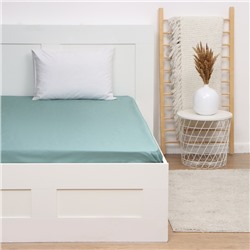 Простыня Этель Green paradise, 200×215 см, мако-сатин, 114 г/м², 100% хлопок