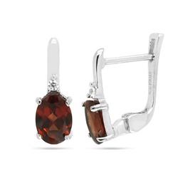 Серьги из серебра гранат, Мария