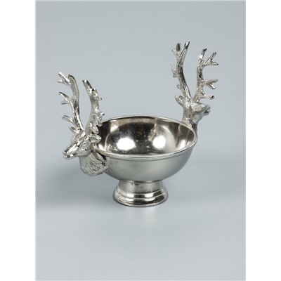 УЦЕНКА Конфетница «Олени» алюминий 26×16×20 см