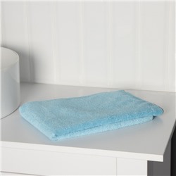 Тряпка для пола Raccoon, 250 г/м², 60×80 см, микрофибра, с оверлоком, 1 шт, голубая