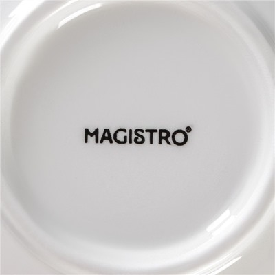 Тарелка для пасты Magistro «Церера», 400 мл, d=19.5 см, фарфор, голубая