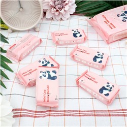 Влажные мини-салфетки для мам и малышей, панда розовые 64 шт