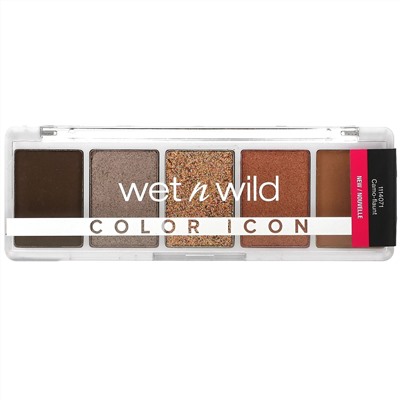 Wet n Wild, Color Icon, 5-Pan Shadow Palette, Camo-flaunt, 0.21 oz (6 g)