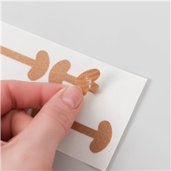 Набор наклеек для коррекции вросших ногтей, 8 шт., 5.2×2 см, бежевый