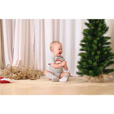 Боди Крошка Я «Мой первый НГ», рост 68-74 см, серое