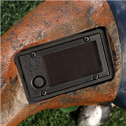 Садовая фигура - фонарь из полистоуна «Гном садовод», 27×16×13 см, Greengo