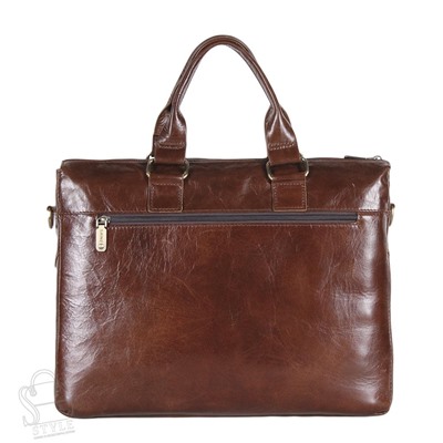 Портфель мужской кожаный 0067Z coffee  Zinimsk
