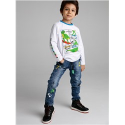 Джинсы, утепленные флисом, для мальчика