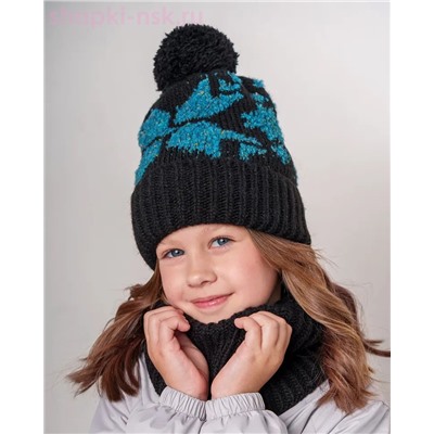 Q 201 D 201 Комплект флис (колпак+снуд) (52-54)