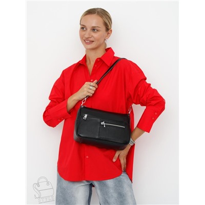 Сумка женская кожаная 2041-9NN black Natale Navetta