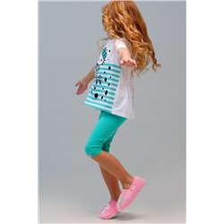 Комплект трикотажный для девочек: фуфайка (футболка), брюки (легинсы) PLAYTODAY, 1122511