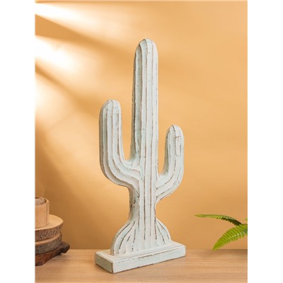 Сувенир «Кактус», 24×9×54 см, дерево, голубой