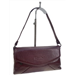 Женская сумка из натуральной кожи, цвет бордо