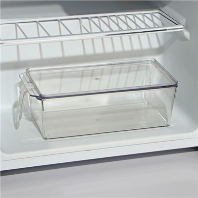 Контейнер для холодильника с крышкой и ручкой RICCO, 32×14,5×10 см