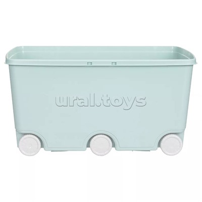 Ящик для игрушек на колесах 685х395х385мм, 66,5л (Светло-голубой)