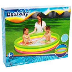 Бассейн надувной Bestway «Радуга», 152×30 см, от 2 лет, 51103