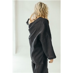 Костюм лён  SET004/01/Черный