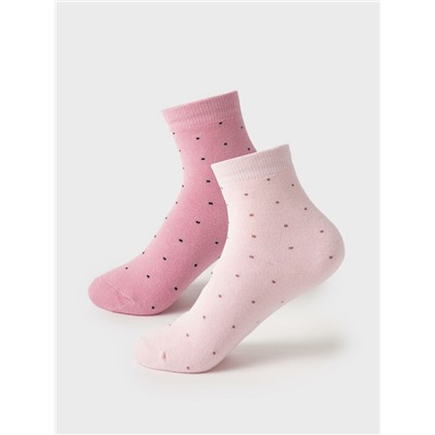 Носки трикотажные махровые для девочек, 2 пары в комплекте