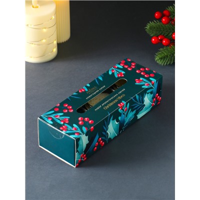 Набор: свечи ароматические новогодние Christmas Vibes, 3 шт., по 60 г