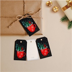 Шильдик новогодний на подарок «Тепла и уюта», 4.5×8 см