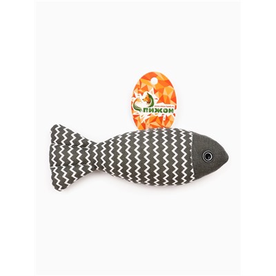 Игрушка для кошек «Рыба моей мечты», 21 см, с кошачьей мятой, серая