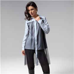 Рубашка из вискозы, Срочно на обложку (blue)