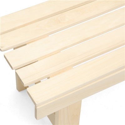 Лавка для бани и дачи, 150×45×42 см, деревянная, липа