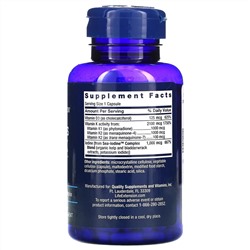 Life Extension, витамины D и К с йодом Sea-Iodine, 60 капсул