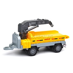 Машина "Вилочный погрузчик" с прицепом (свет, звук) в коробке