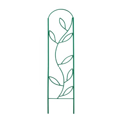 Шпалера, 173×37×1 см, металл, зелёная, «Декоративная. Стебель»