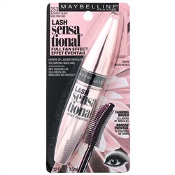Maybelline, Тушь для ресниц Lash Sensational, оттенок 253 угольно-черный, 9,5 мл