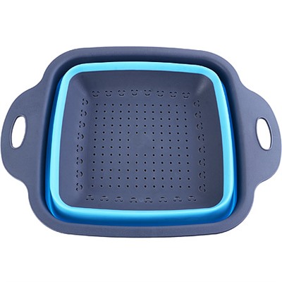 31490-2 Дуршлаг силикон с ручками, СИНИЙ.MB (х60)