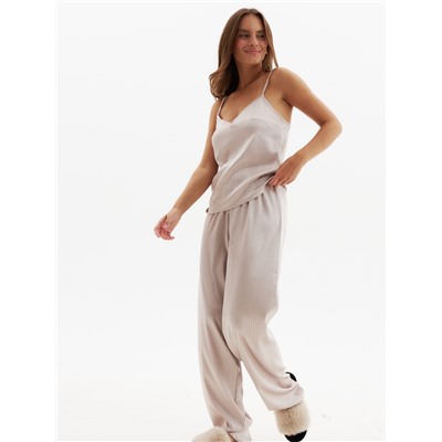 Топ домашний на бретелях женский MINAKU: Home collection, бежевый, размер 42