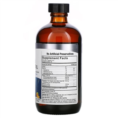 Nature's Answer, Omega-3 with Black Seed Oil,  Orange, 8 fl oz (240 ml)