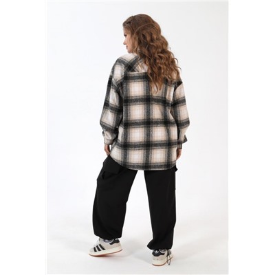 Рубашка женская Квадро-3 (Коричневый)