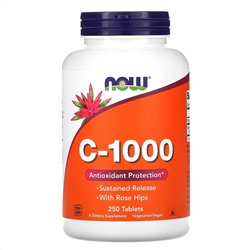 Now Foods, C-1000, 250 таблеток