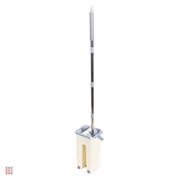 VETTA Набор для уборки: швабра, ведро с механизмом отжима, 2 насадки