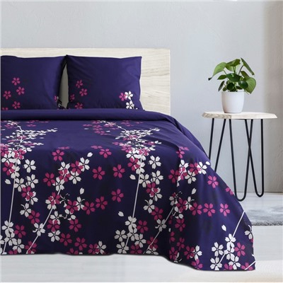 Постельное бельё 1.5-спальное «Этель. Черничные ночи», поплин