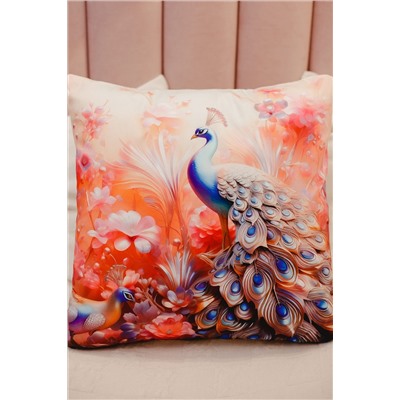Наволочка декоративная декоративная 3 шт Павлины 3D НАТАЛИ, 1209568