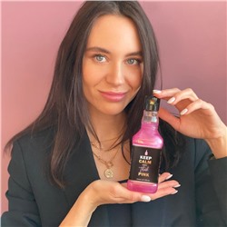 Гель для душа виски Keep calm and think pink, 250 мл, аромат розового вина, Чистое счастье