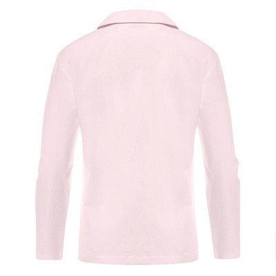 Блуза женская с воротником MINAKU: Enjoy, светло-розовая, размер 42