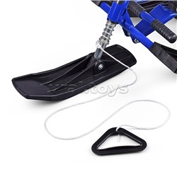 Игрушка Снегокат детский 111 "Mobile" с Т-образным толкателем и колесной базой (Котик на белом квадроцикле)