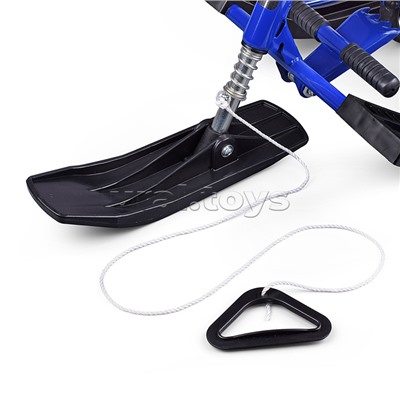 Игрушка Снегокат детский 111 "Mobile" с Т-образным толкателем и колесной базой (Котик на белом квадроцикле)