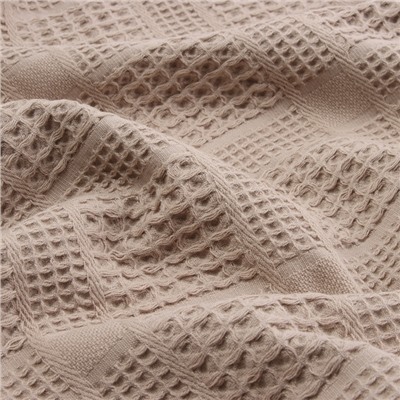 Полотенце вафельное SL HOME: Chess «Саббиа», 90×150 см, хлопок 100%, коричневое