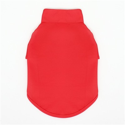 Футболка-поло для животных, XL (ДС 40, ОГ 50, ОШ 33 см), красная