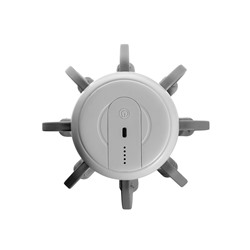 Массажер для головы LEM-32, электрический, мурашка, вибрационный, АКБ, белый