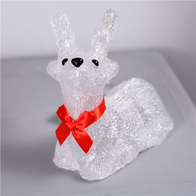 Светодиодная фигура «Оленёнок» 15×16×10 см, акрил, 20 LED, батарейки АА × 3 (не в комплекте), свечение белое