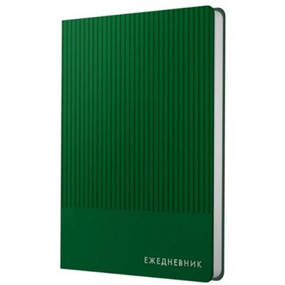 Записная книжка А6  80л клетка ЛАЙТ "Studio. Зеленый" иск.кожа КЗСКФ6804460 Listoff