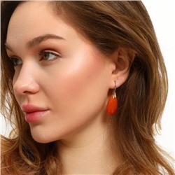Серьги длинные подвески натуральный камень Сердолик, арт.218.250